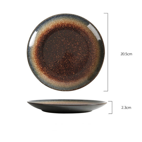 Japanese-Style Ceramic Dishes – Glazed Stoneware Plates