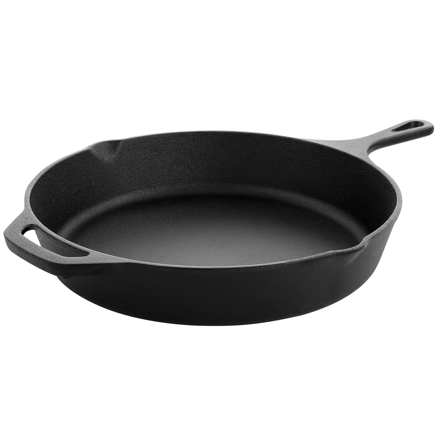 12" Pre-Seasoned Cast Iron Frying Pan – Heavy-Duty Skillet for Searing, Roasting & Everyday Cooking
