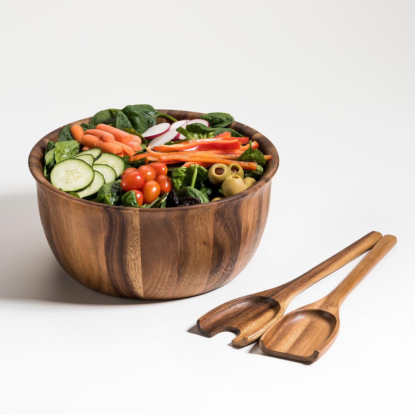 Large Salad Bowl with Servers