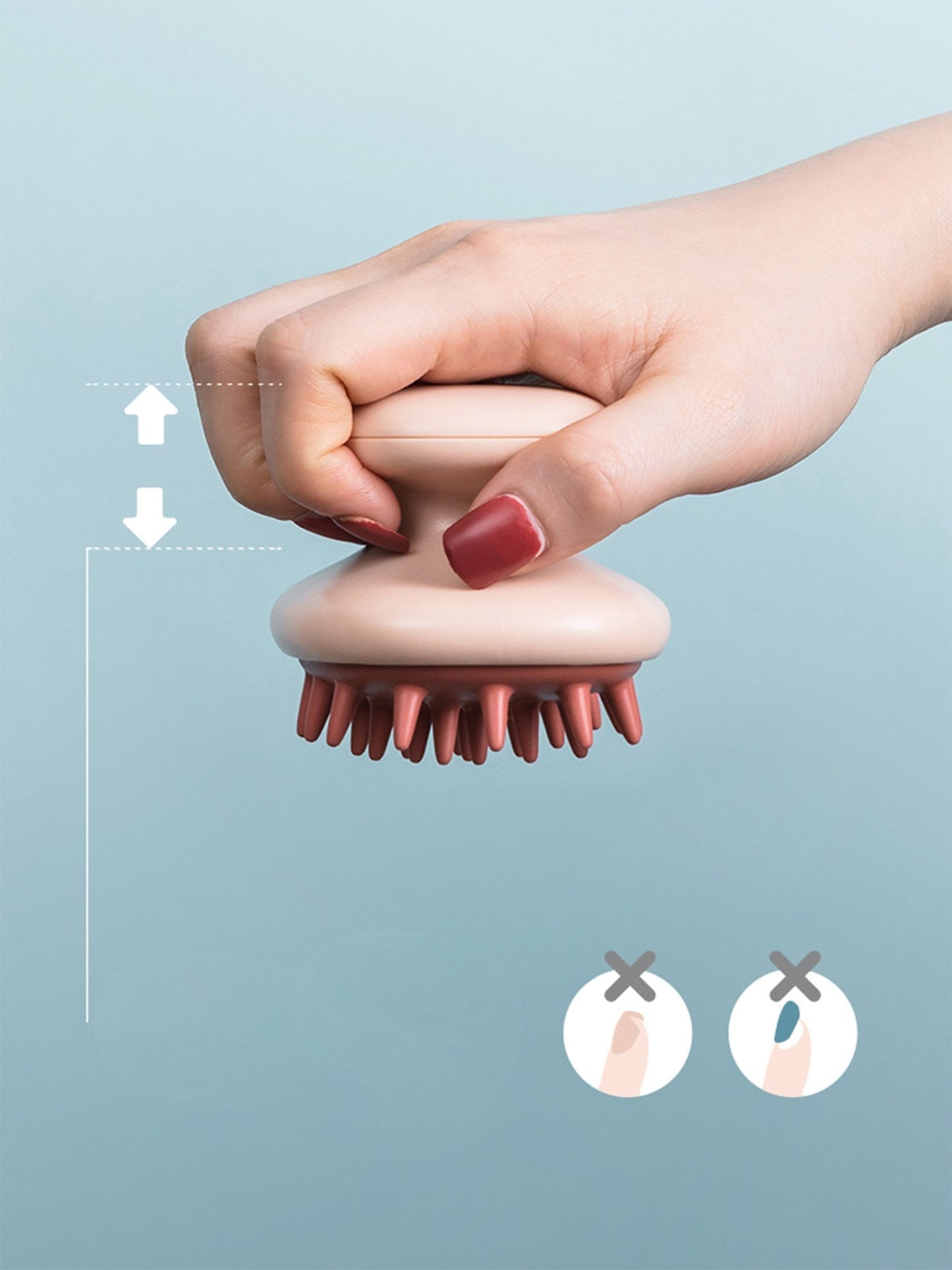 Scalp Massager - Silicone Shampoo Brush