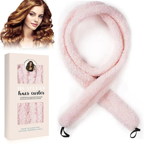 Heatless Hair Curler (Pink)