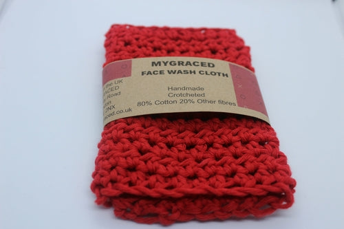 Hand Made Crocheted Face Wash Cloth