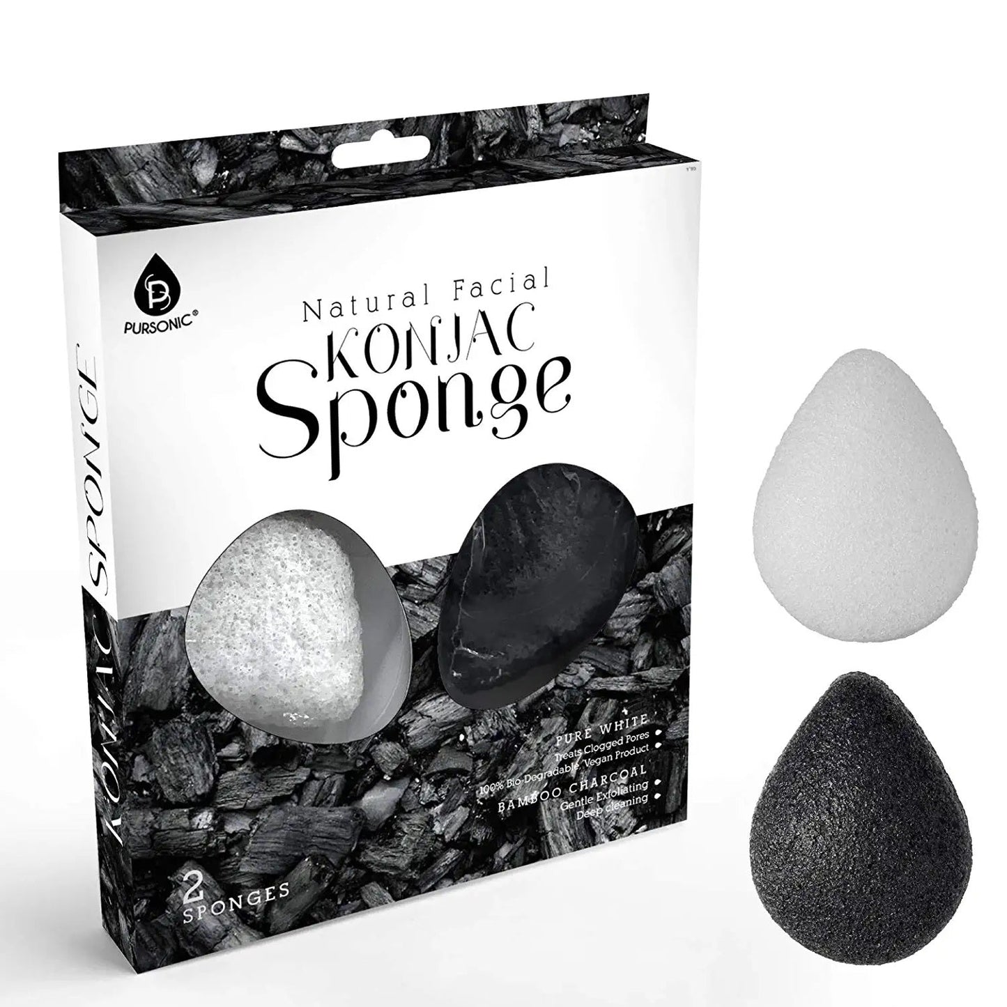 Facial Konjac Sponge Duo Set