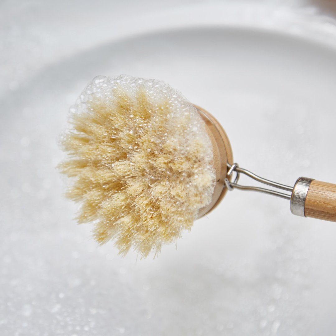 Wooden and Sisal Dish Brush