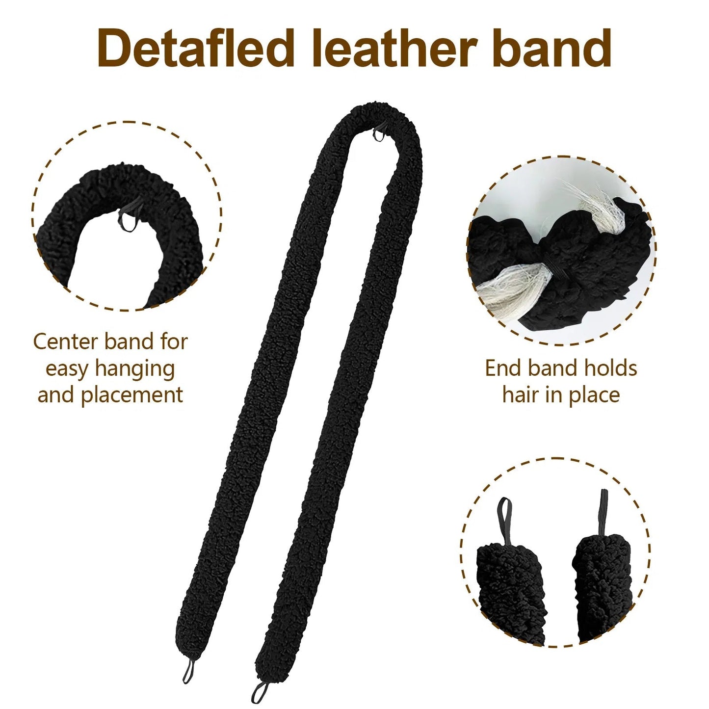 Heatless Hair Curler (Black)